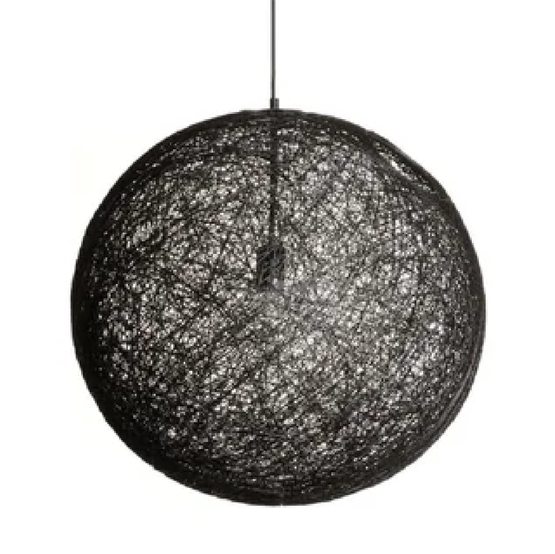 Light Vault PLACIDO WEAVED FIBER Globe Pendant Light 35CM