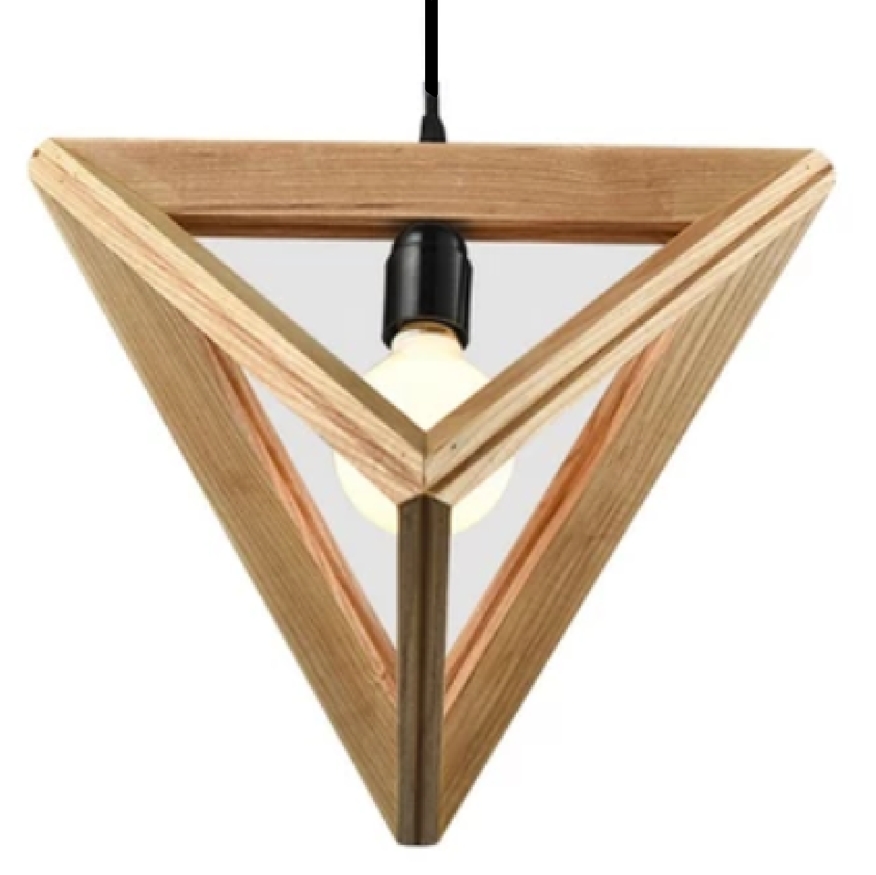 Light Vault MALAINA WOOD MODERN GEOMETRY Pendant Light