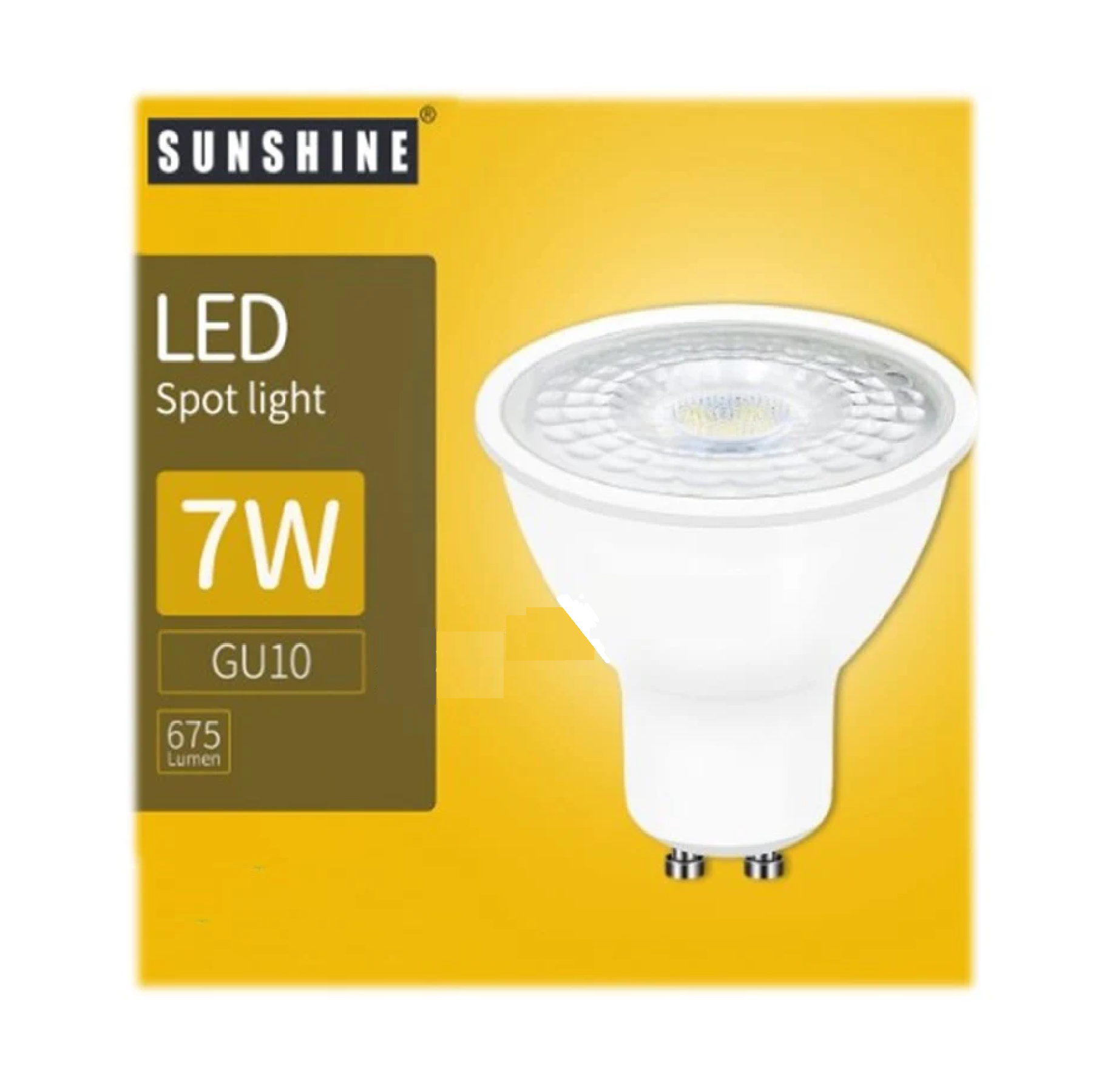 Sunshine LED 7W GU10 220V-240V NON-DIMMABLE COOL WHITE