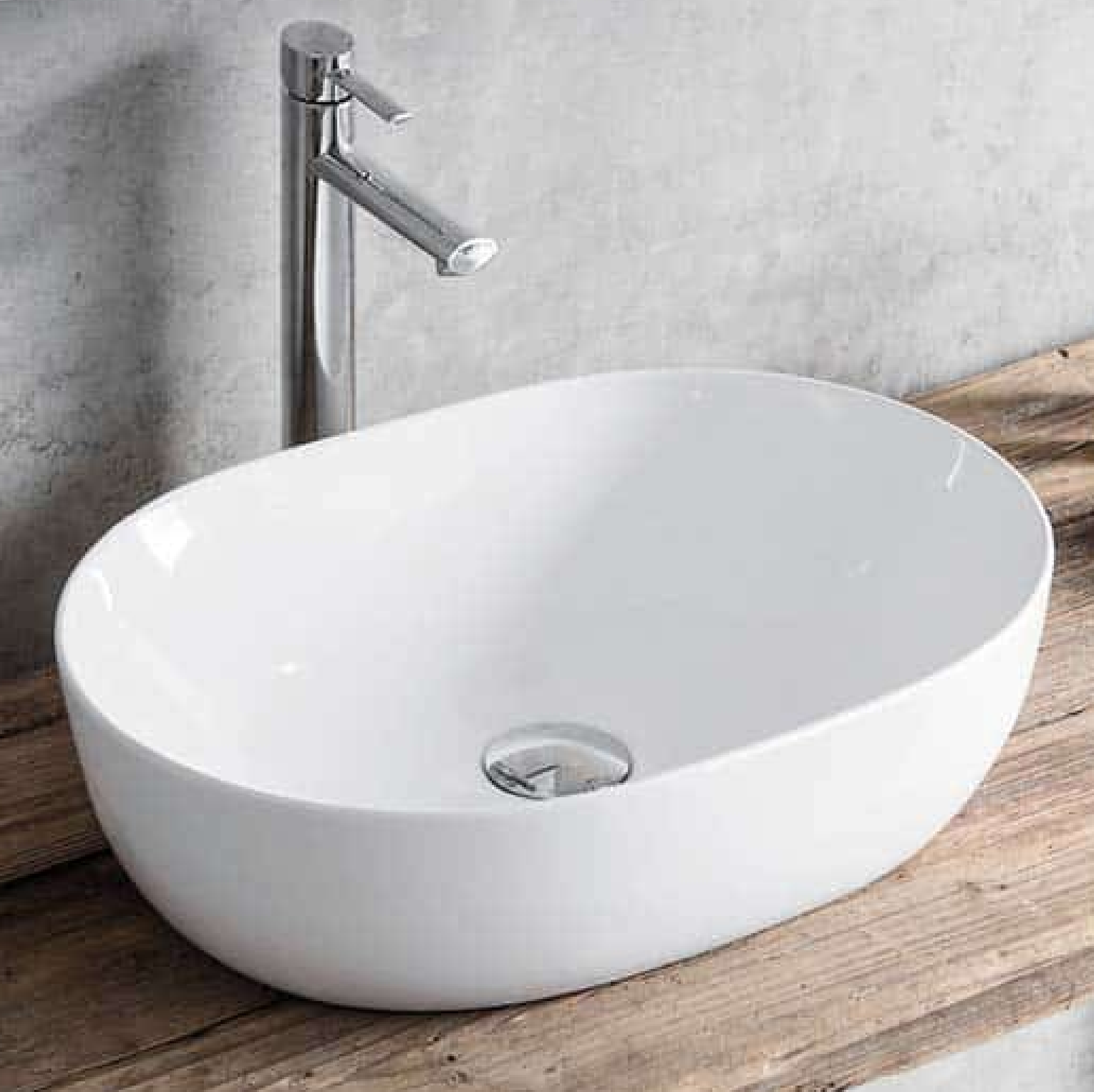 BLACK LABEL Ceramic Basin TOP MOUNT PB-3749