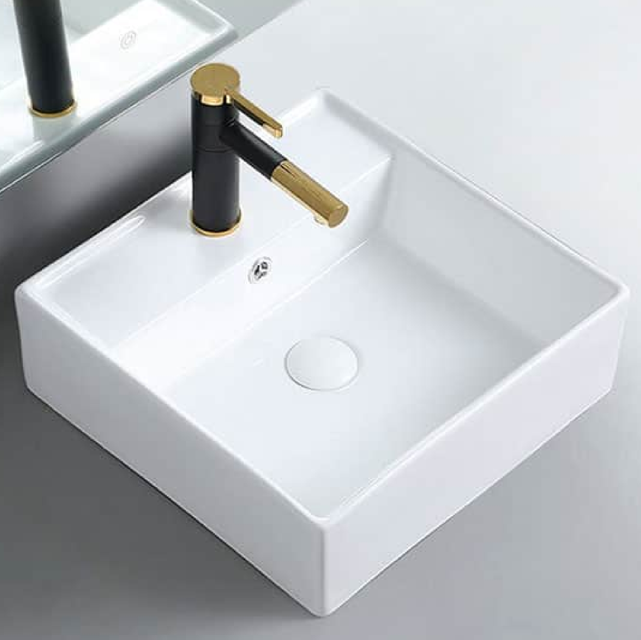 BLACK LABEL Ceramic Basin TOP MOUNT PB-2141