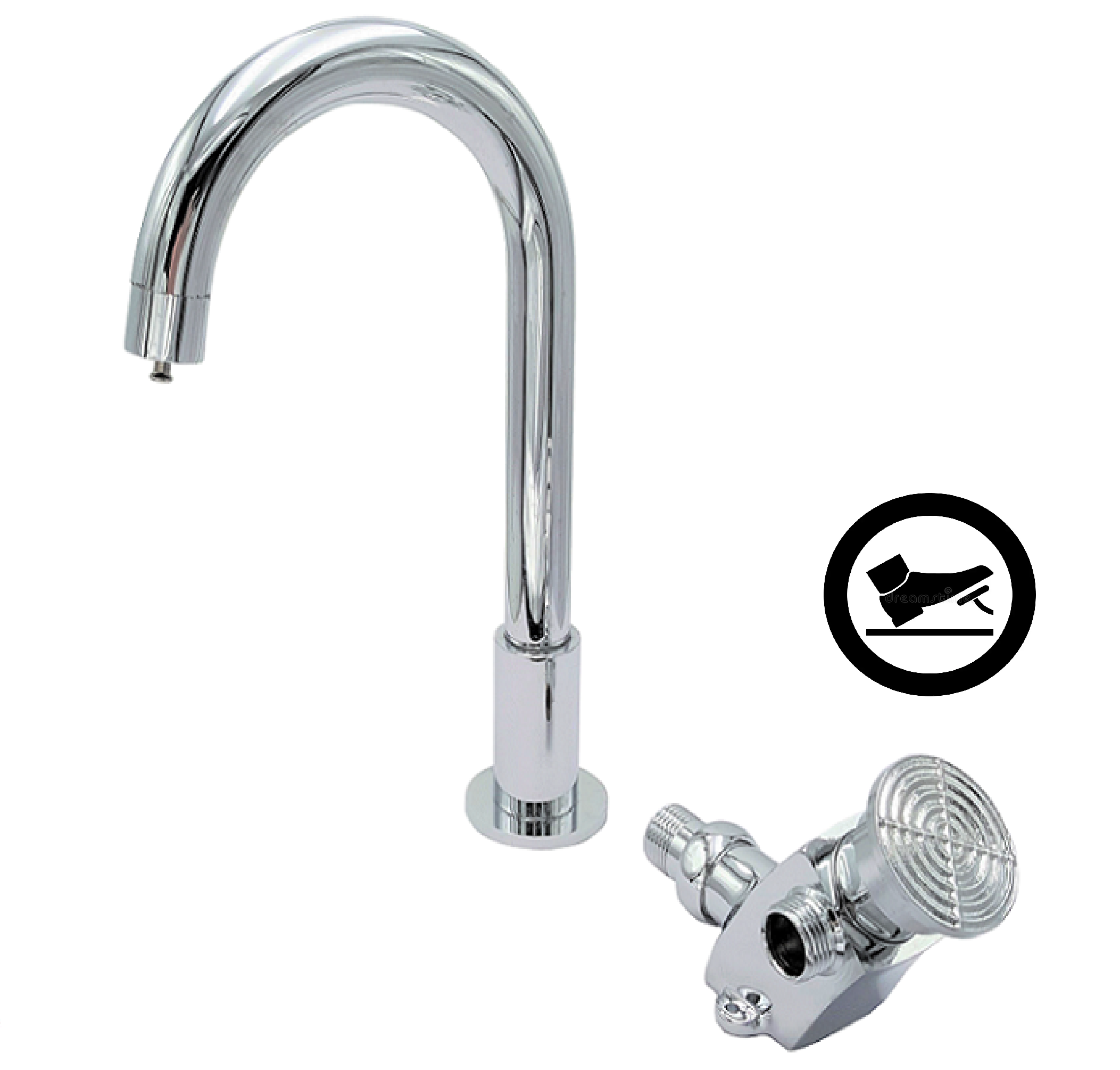 Husky 050A FOOTSTEP Type Self Closing Sink Tap