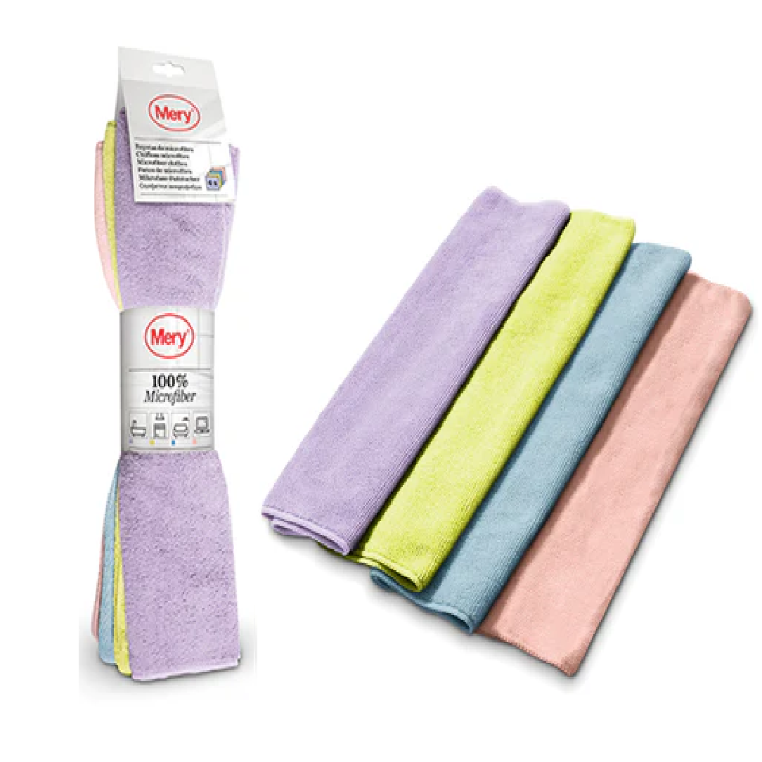 MERY M0953 MICROFIBER CLOTH 4PC/PACK