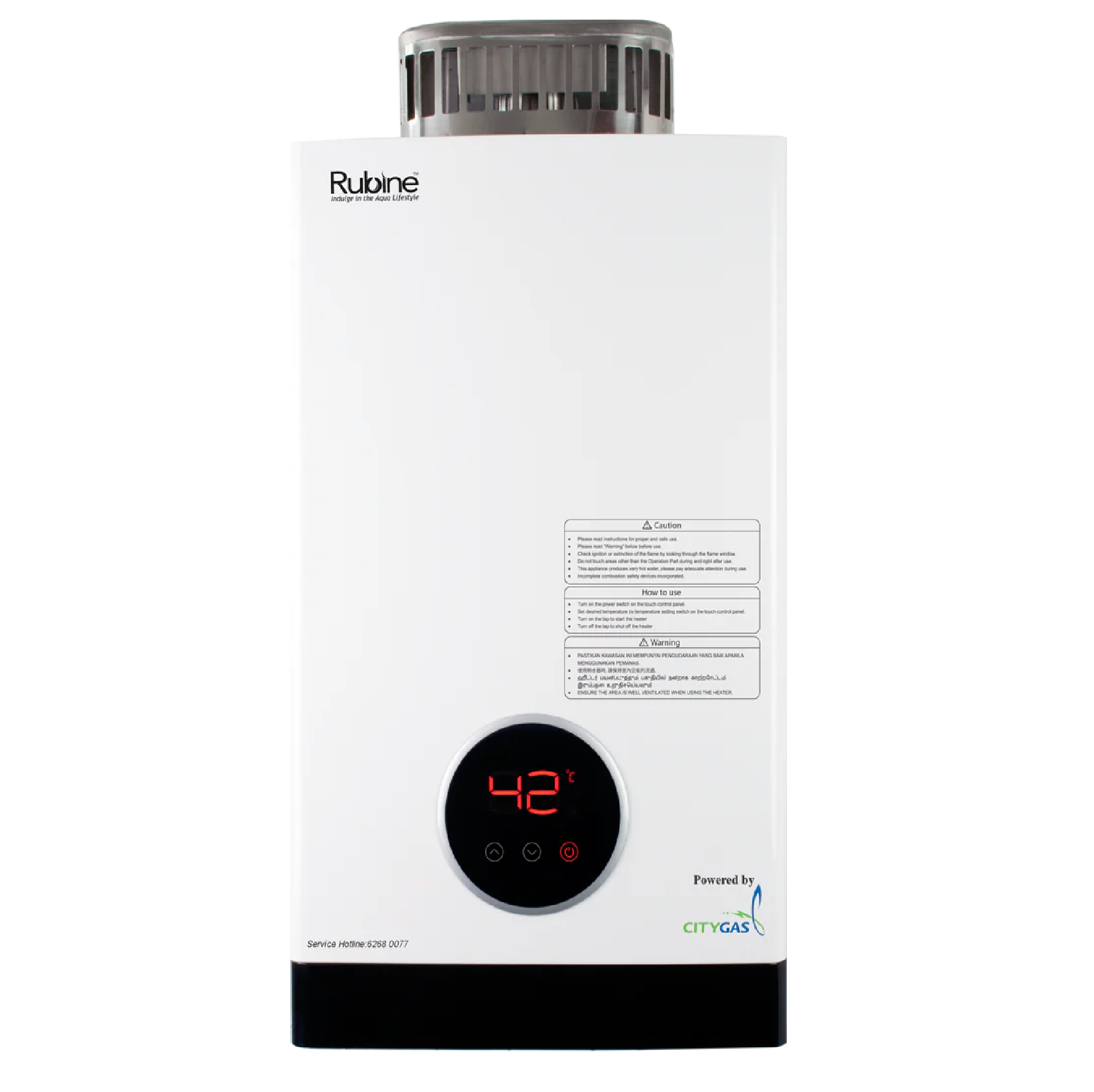 Rubine BENE 10FE Instant Gas Water Heater POWERED BY CITYGAS (INCLUDE INSTALLATION BY CITYGAS)