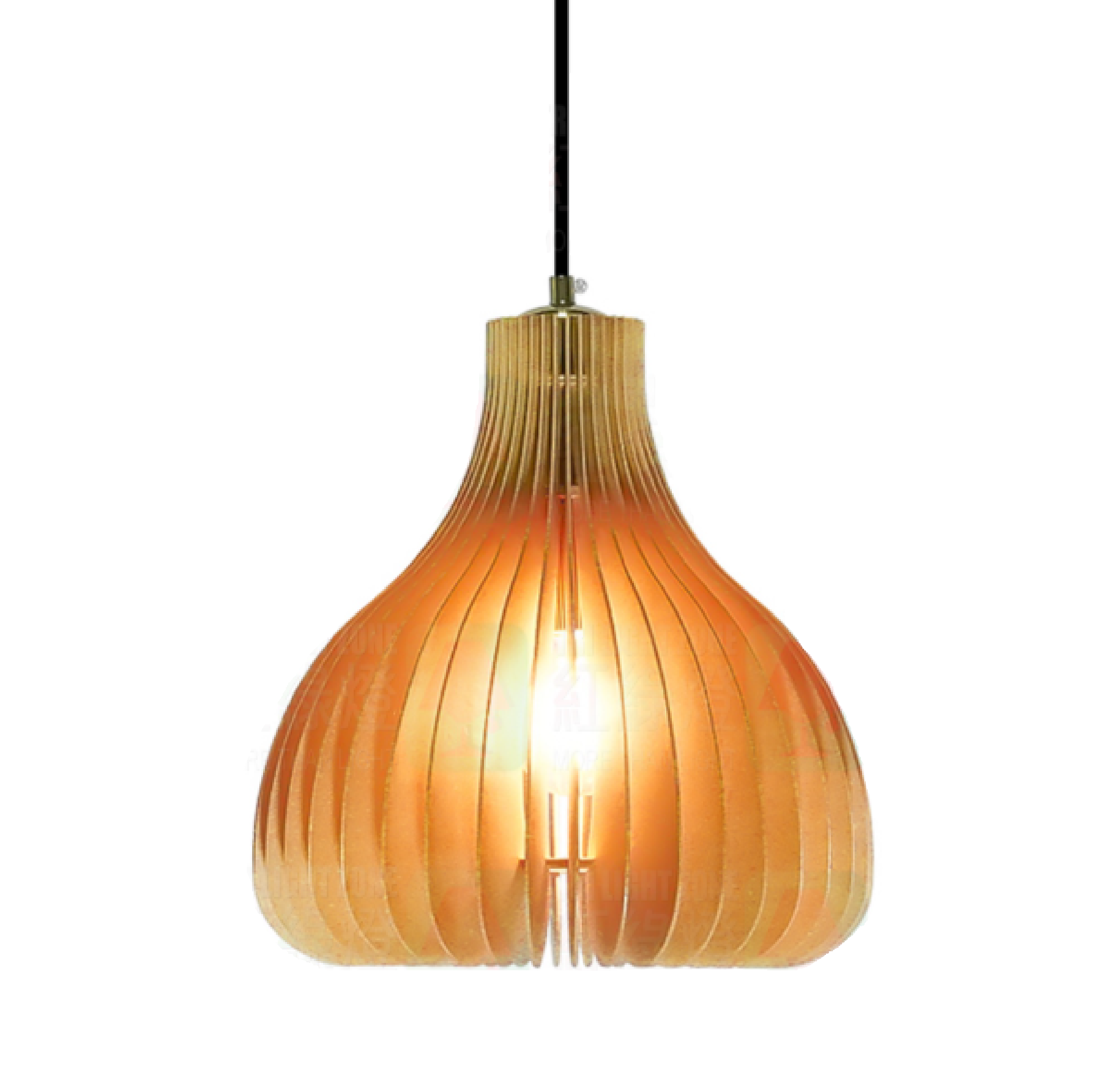 MIKA BASS WOOD Pendant Lamp E27 9"/230MM C06-230D