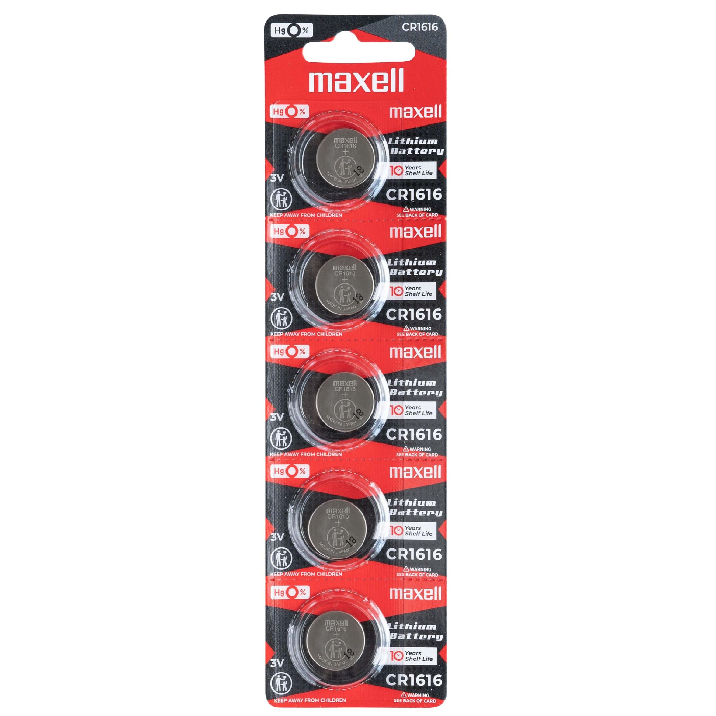 MAXELL CR1616 LITHIUM BATTERY 3V 1PC/PACK