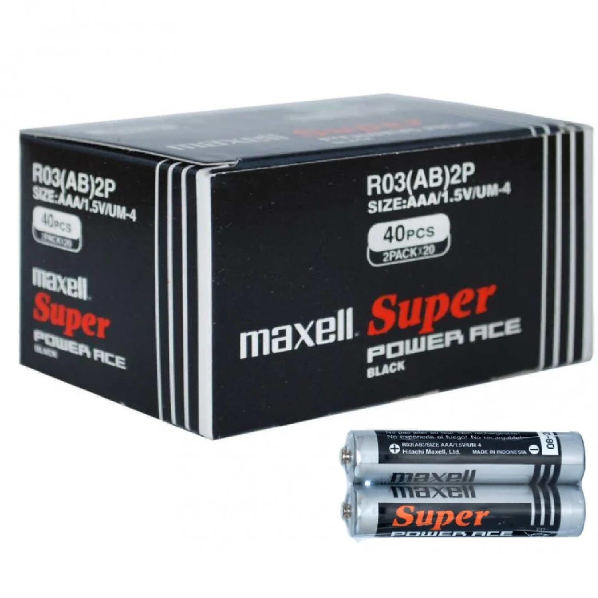 MAXELL AAA Super Power Ace BATTERIES LOW COST