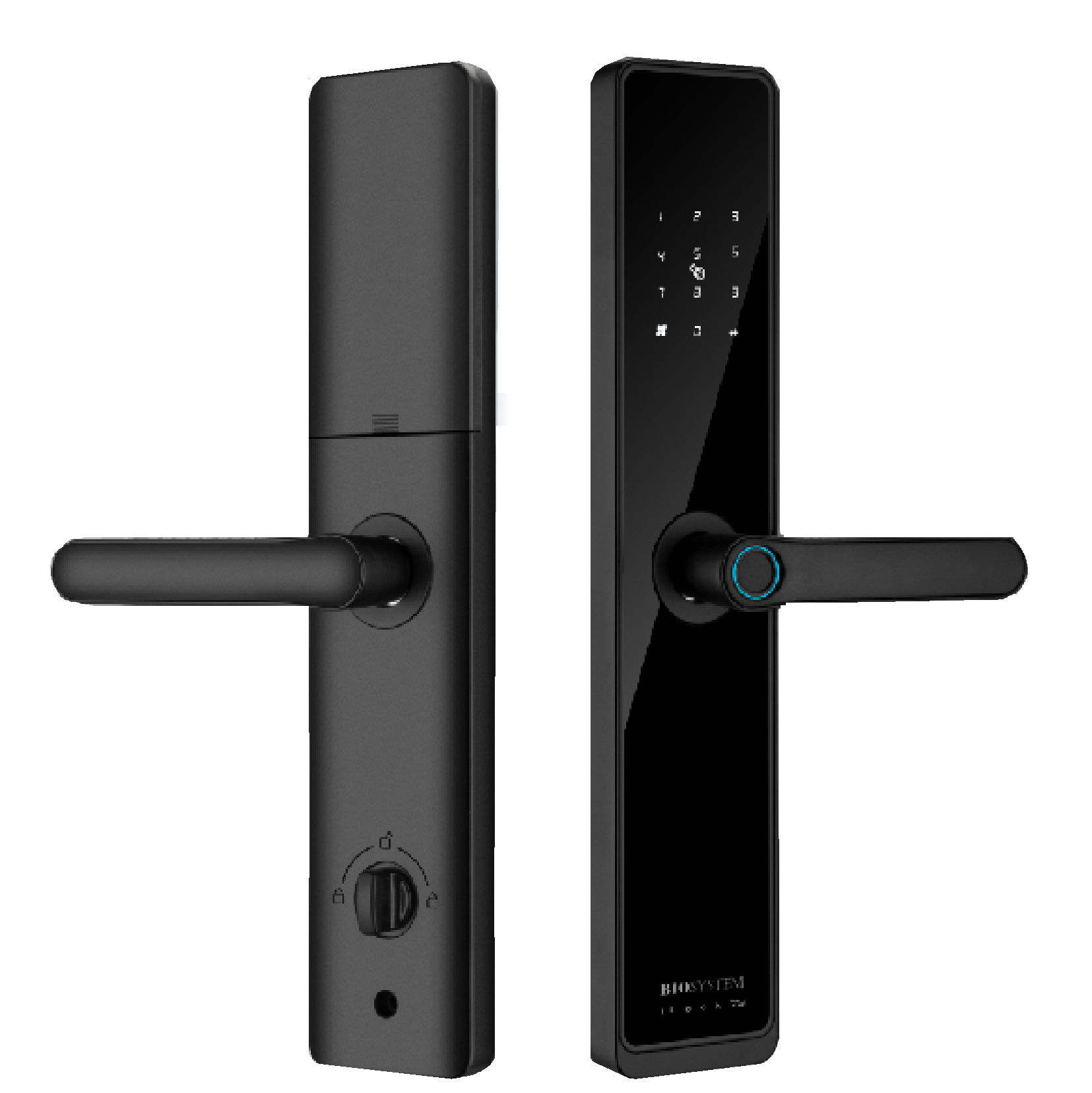 BIOSYSTEM Wooden Door Entrance Digital Lock 7G BLACK (FREE INSTALLATION)