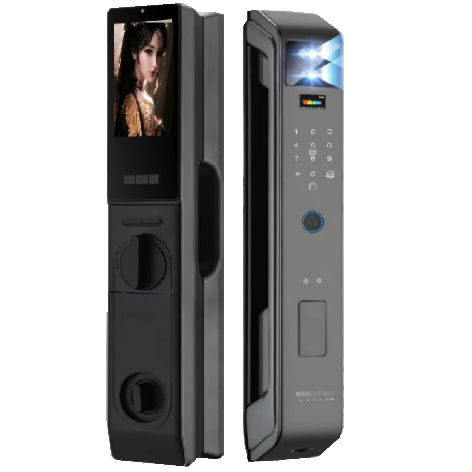 BIOSYSTEM Wooden Door Entrance Digital Lock 10E BLACK (FREE INSTALLATION)