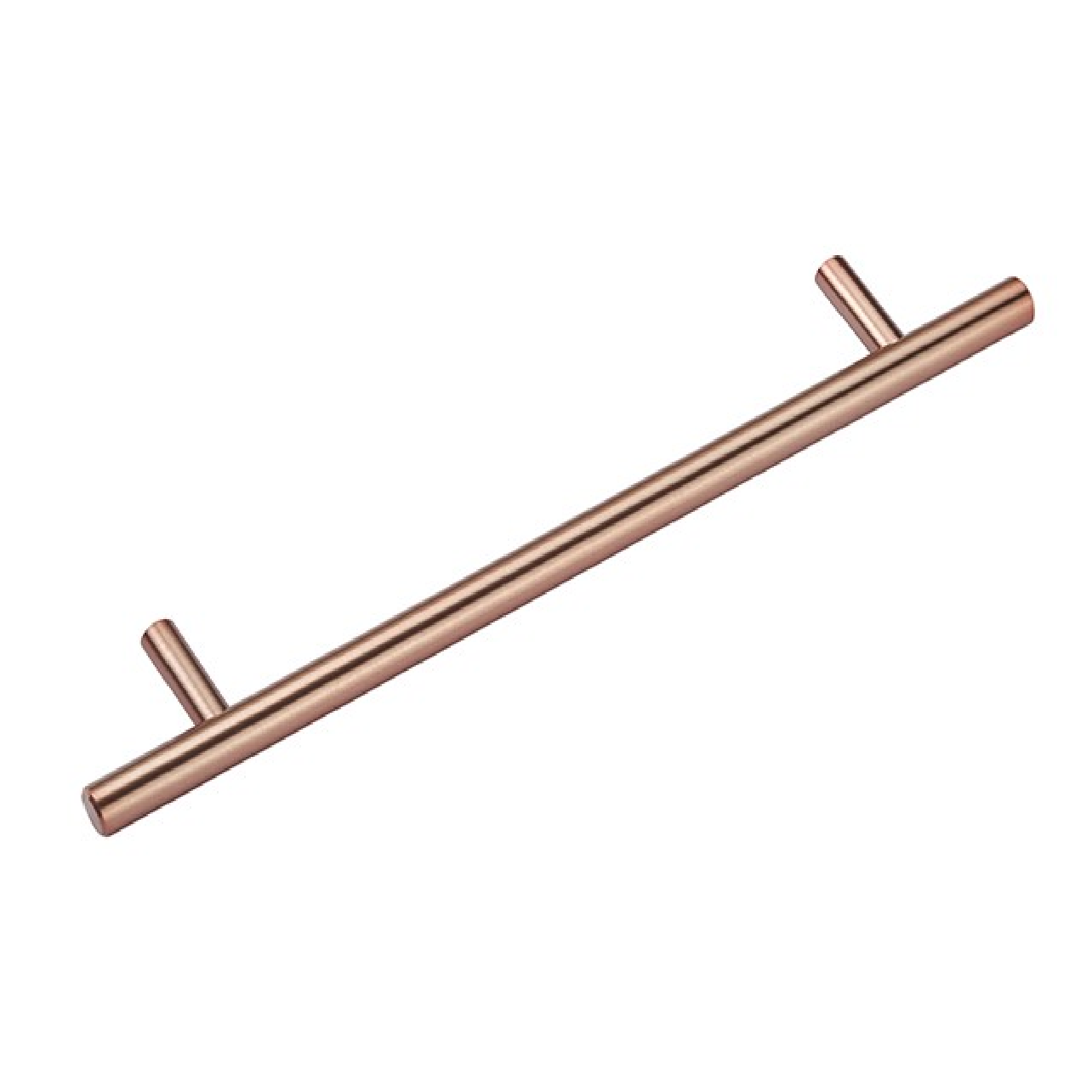 HardwareCity Satin Copper Cupboard Handles HOLE TO HOLE 5"/130MM T-BAR STYLE 8856G-128