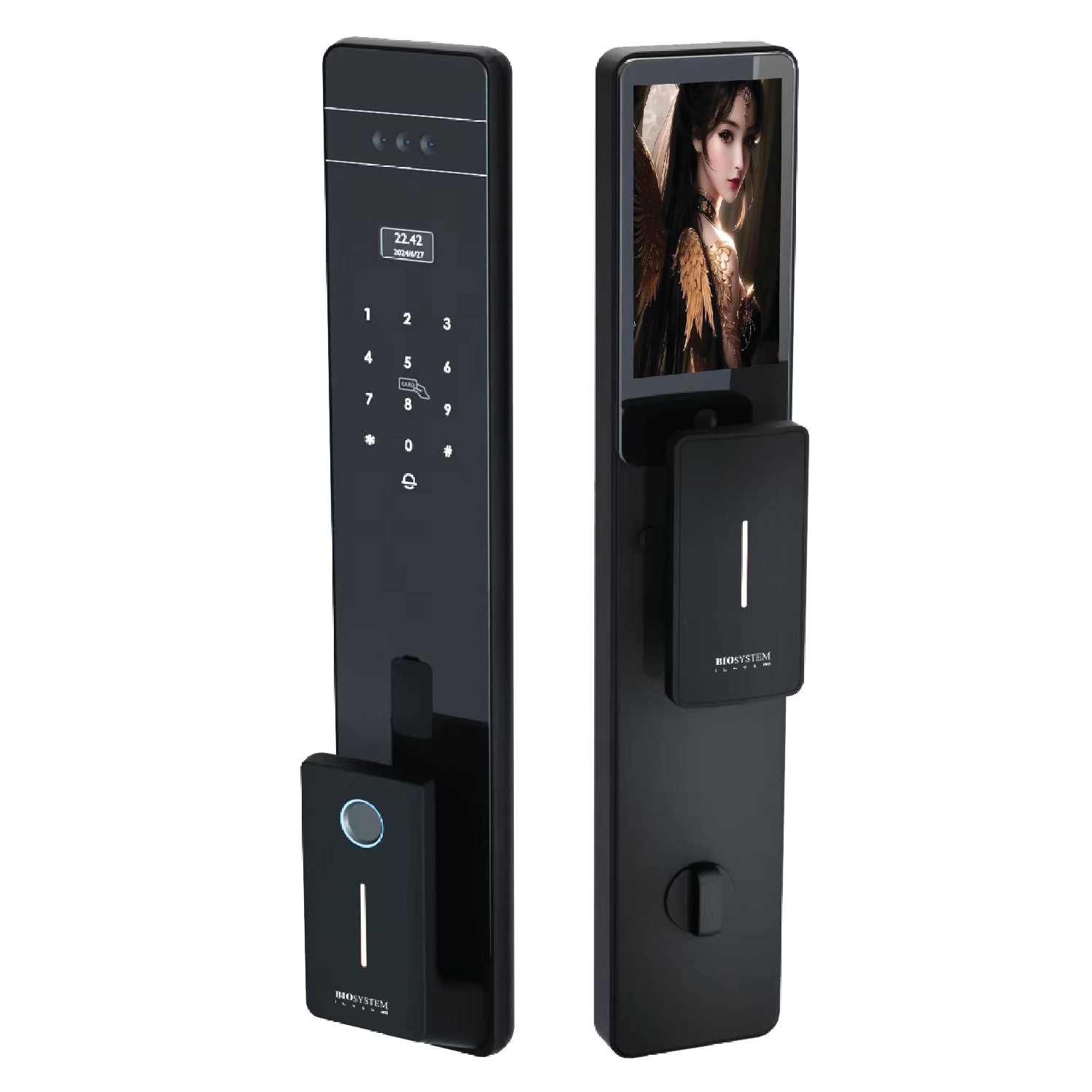 BIOSYSTEM Wooden Door Entrance Digital Lock 9G BLACK (FREE INSTALLATION)