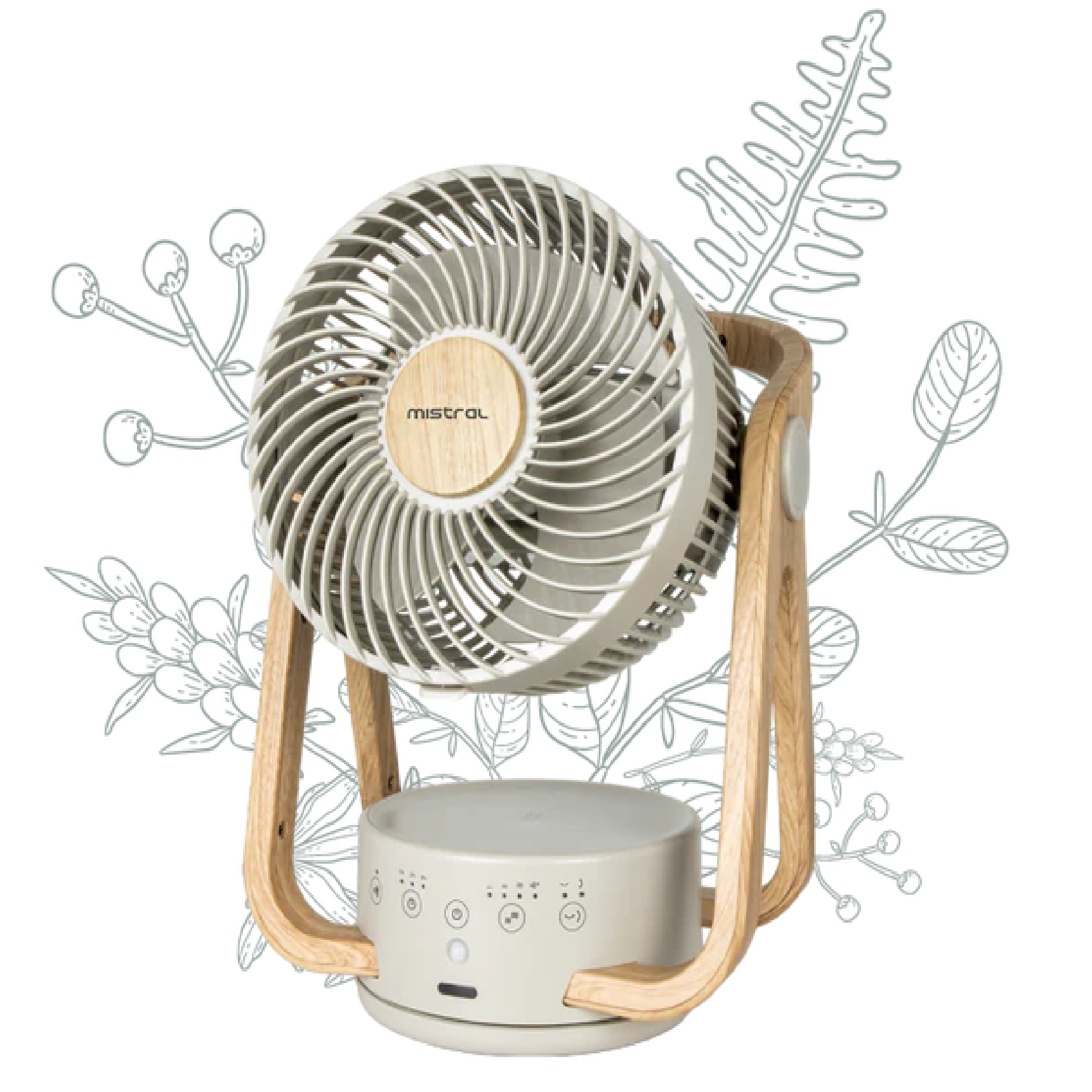 GREENLEAF BY MISTRAL 8" DC High Velocity Fan With Remote MHV840R-G