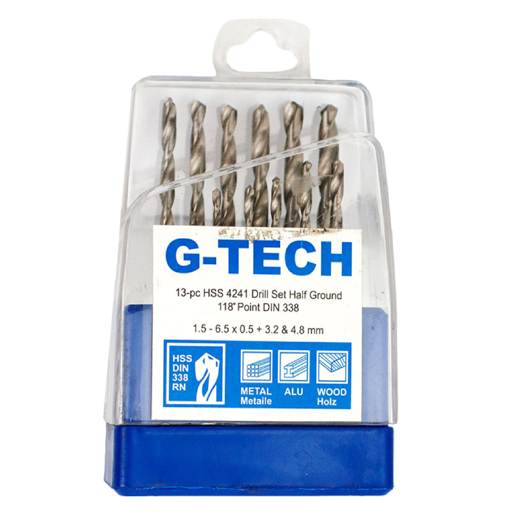 G-TECH HSS Drill Set METRIC 13PC/SET