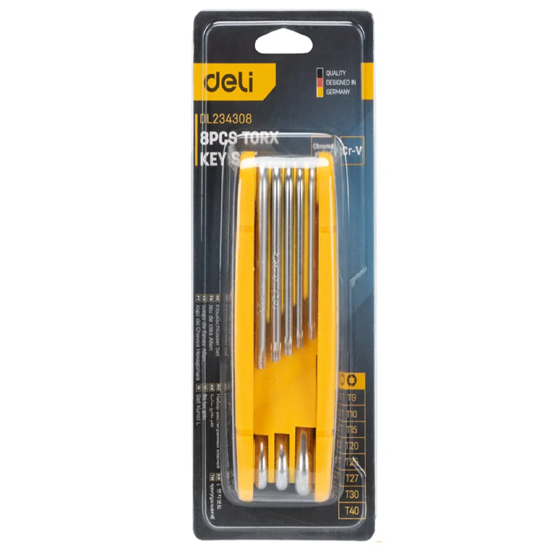 DELI DL234308 TORX FOLDING KEYS 8PC/SET