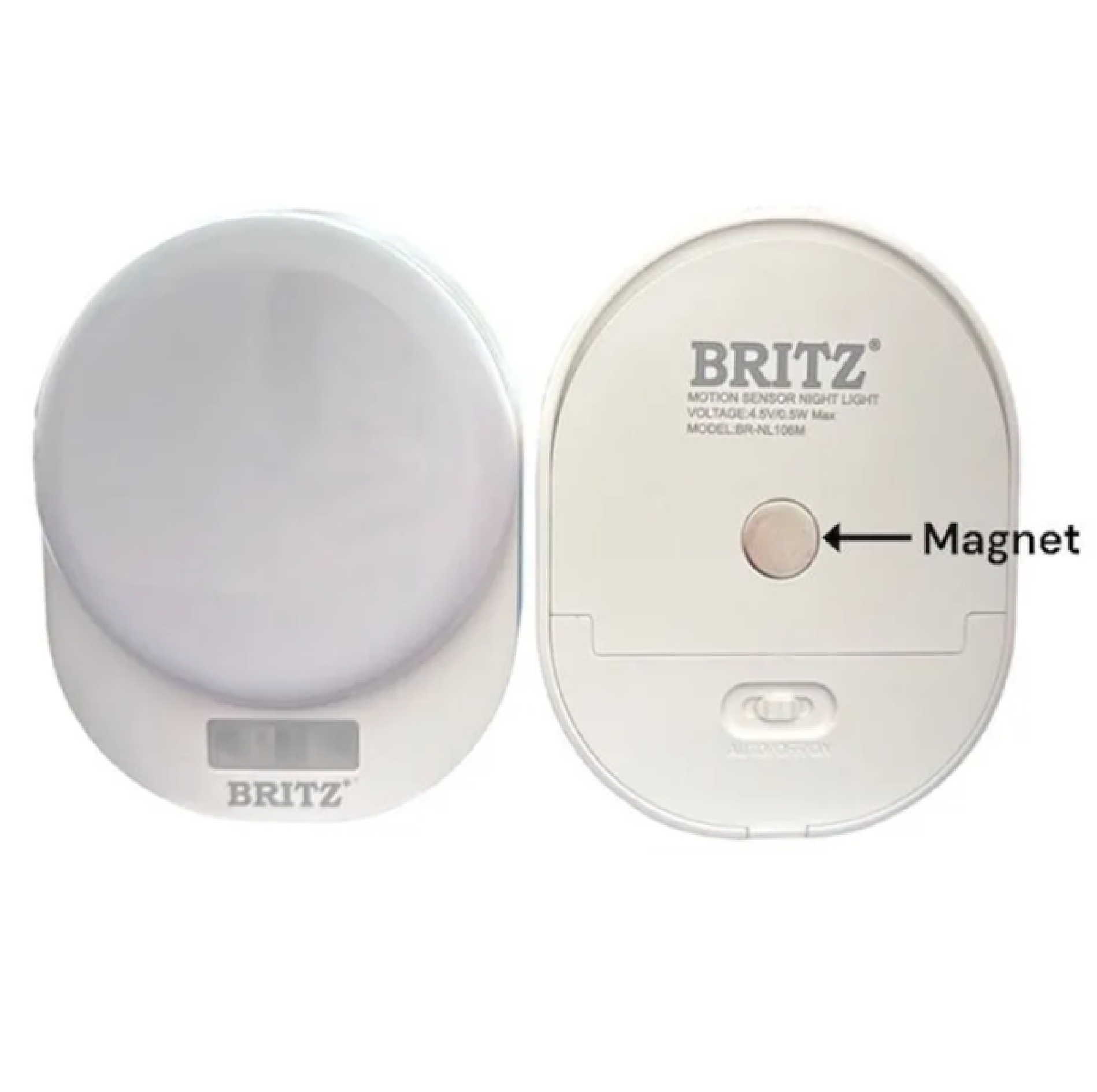 Britz MOTION SENSOR LED Battery Operated Night Light 3 MODES BR-NL106M