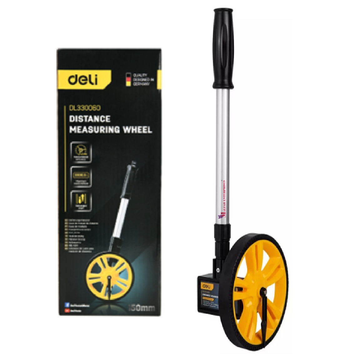 DELI DL330060 Mechanical Measuring Wheel 6"/150MM