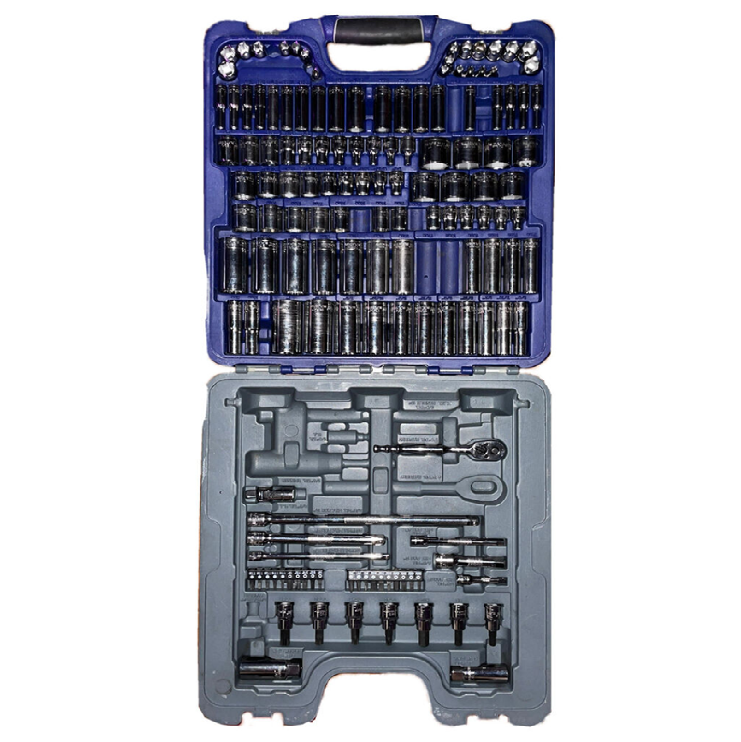 BluePoint BLPGSSC155, 155PC Socket Set (Consists Of 1/4 And 3/8 DR Tools)