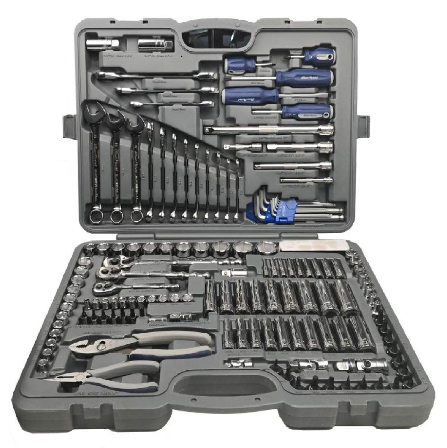 Bluepoint BLPATSCM150, 150PC General Service Set (Consist Of 1/4, 3/8, 1/2 DR Tools)