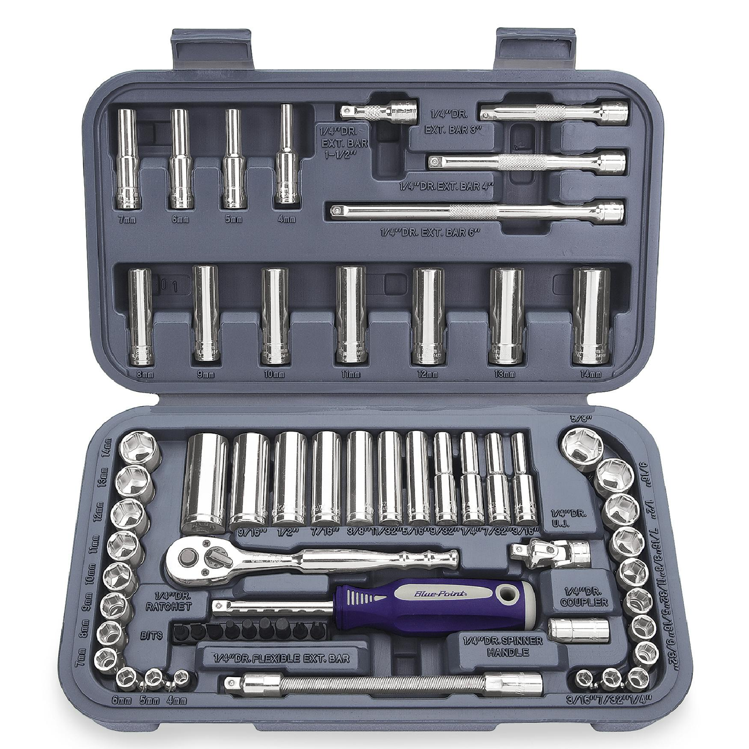 BluePoint BLPGSS1462, 62PC General Service Set (Metric And Inches)