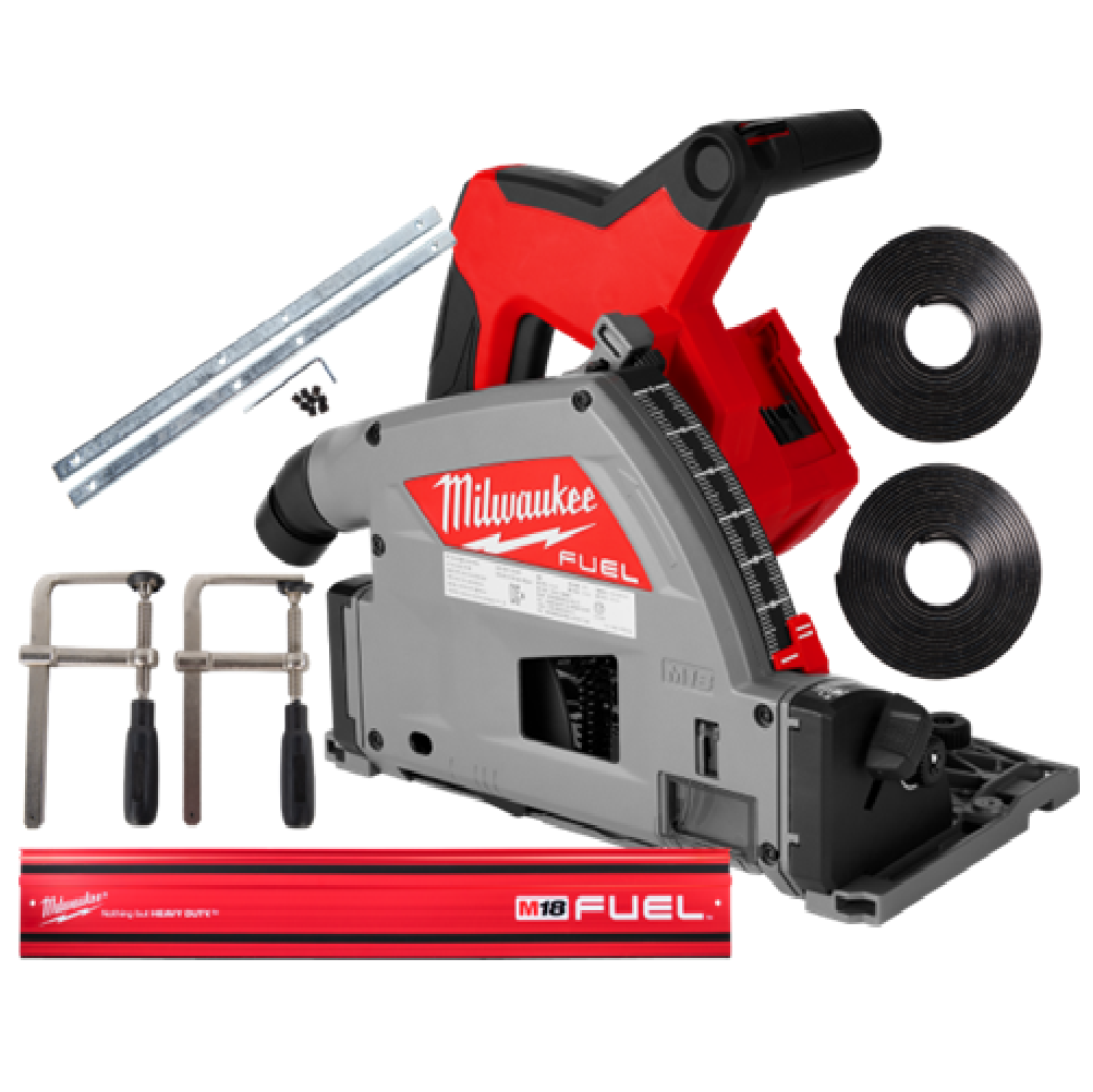 MILWAUKEE M18 FUEL 55MM Plunge Track Saw Kit With Accessories M18 FPS55 BARE UNIT