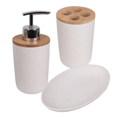 WHITE MAGIC ECO Basics 3-IN-1 Vanity Bathroom Set WHITE WM-EB-3BVS-W