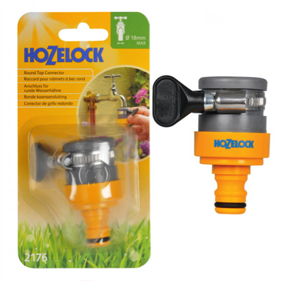 Hozelock Round Tap Connector For 18MM Spout 2176