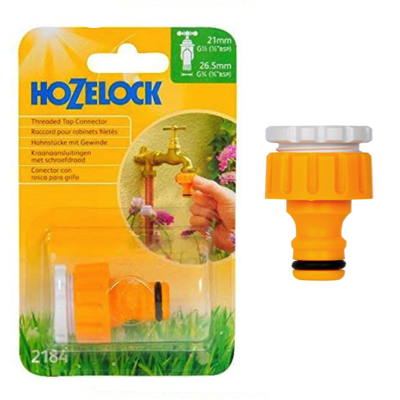 Hozelock 2184 Threaded Tap Connector 1/2" - 3/4"