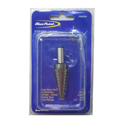 BluePoint YA263A Step Drill Bit 1/4" - 3/4"