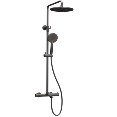 RIGEL W2-R-TSME14418T Thermostatic GUN METAL Rain Shower Set