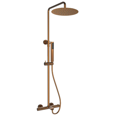 RIGEL W2-R-TSME14418T Thermostatic BRUSHED COPPER Rain Shower Set