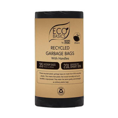 WHITE MAGIC 20L Recycled Garbage Bin Bags 35PC/PACK