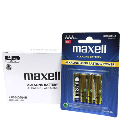 MAXELL AAA Alkaline Battery 4PC/PACK 1.5V Long Lasting