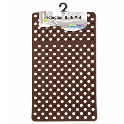 HOUSEWARE NON-SLIP Bath Mat 72CM X 37CM BROWN