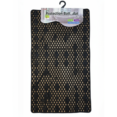 JM Bathroom ANTI-SLIP Mat A227 70CM X 40CM 2851 BLACK