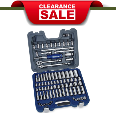 LIMITED SETS LEFT BluePoint BLPGSS3885, 85PC 3/8 DR Socket Set (Metric And Fraction Sizes)