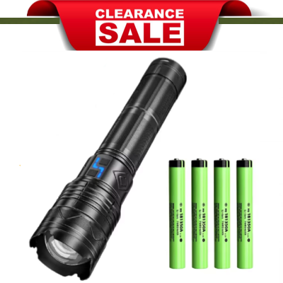 HardwareCity MULTIFUNCTIONAL Super Tactical Flashlight Rechargeable ULTRA OUTDOOR