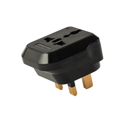 Morries MS3106N-BK Travel Adaptor With NEON LIGHT BLACK