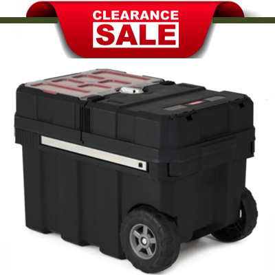 LIMITED SETS LEFT Keter MASTER LOADER Rolling Tool Box 24" BLACK