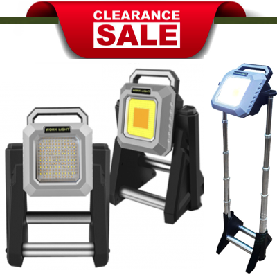HardwareCity MULTI-FUNCTIONAL Work Light With Telescopic Base TYPE-C Rechargeable