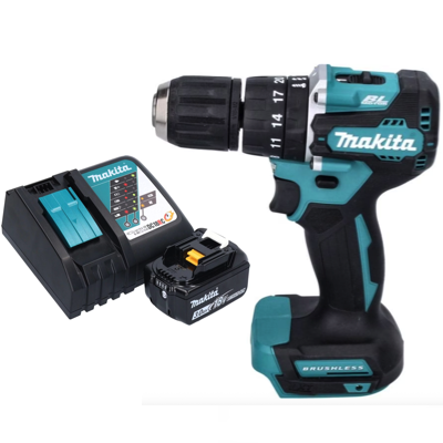 Makita DHP490RF 1 X 18V 3.0AH LI-ION BRUSHLESS Cordless Driver Hammer Drill