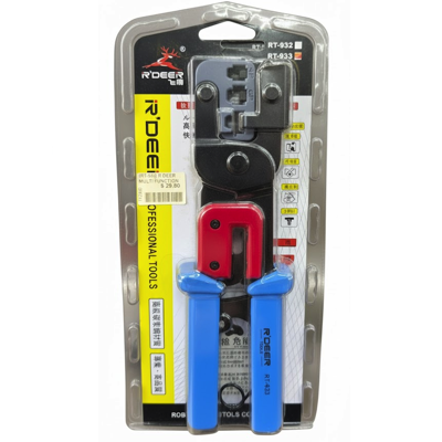 RDEER RT-933 MULTI-FUNCTIONAL Module Plug Crimper & Stripper For 4P, 6P & 8P Connectors