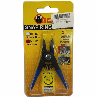 Orex MP-81 Bent Nose INTERNAL Snap Ring Plier 90MM