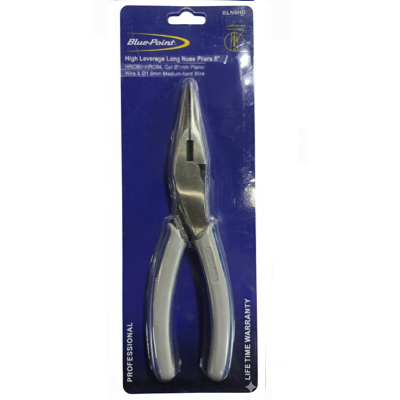 BluePoint 8" High Leverage Long Nose Pliers BLN8HD