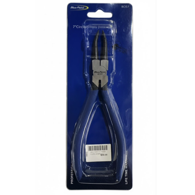 BluePoint 7" Circlip Pliers STRAIGHT INTERNAL BCIS7