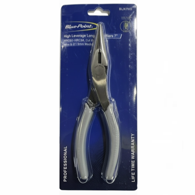 BluePoint BLN7HD 7"/180MM High Leverage Long Nose Pliers