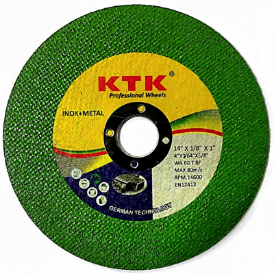 KTK INOX 14"/355MM X 3.0MM X 25.4MM CHOPSAW Cutting Wheel 5PC/PACK