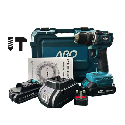 ABO 2 X 21V 2.0AH LI-ION Cordless HAMMER DRILL DRIVER BRUSHLESS ABO-4812