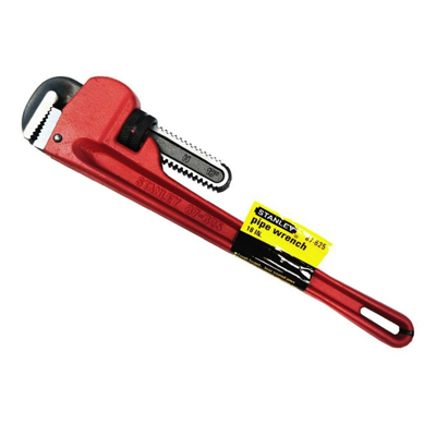 STANLEY 18"/450MM PIPE WRENCH Cast Iron Handle 87-625-S