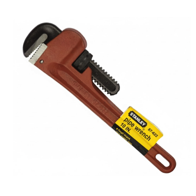 STANLEY 10"/250MM PIPE WRENCH Cast Iron Handle 87-622-S