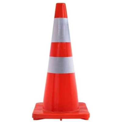 PVC Flexible Safety Cone 30"/750MM Comes With Double Reflective Sleeves